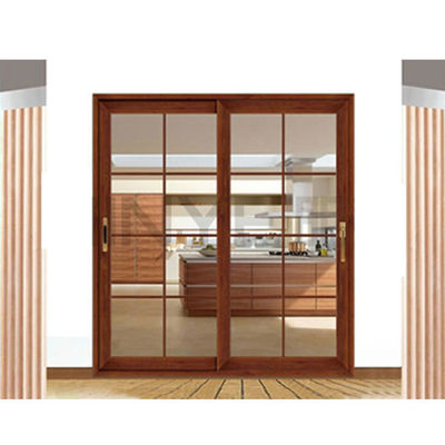 Dimensões personalizadas Interior de alumínio com vidro duplo Porta deslizante para casas modernas