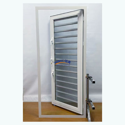 Protecção contra tempestades exterior Persianas de alumínio Material principal Alumínio para porta de vidro