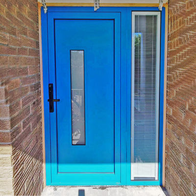 OEM Customizado Alumínio Alumínio vidro Casement porta de vidro porta de entrada porta para porta