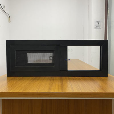 Modelo de abertura horizontal Isolamento térmico de alumínio Janela deslizante com mosquiteiro