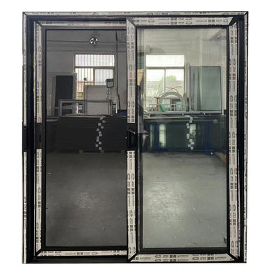 Venda direta porta deslizante de vidro com a Alemanha Hardware empurrar e puxar método de abertura