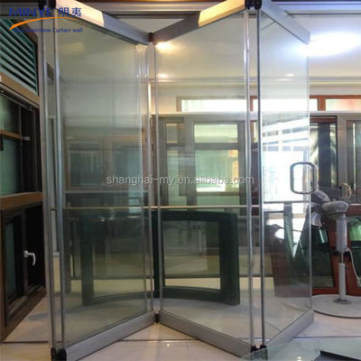 Bela porta dobrável de vidro de alumínio com isolamento térmico