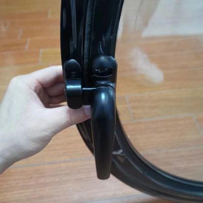 Janela de vidro redonda com sombra de janela de lua e material de tela de fibra de vidro