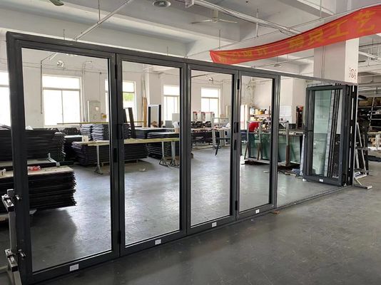 Porta de acoplagem de alumínio de corte térmico duplo para isolamento térmico e sonoro