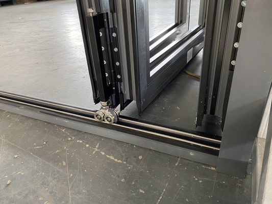 Porta de acoplagem de alumínio de corte térmico duplo para isolamento térmico e sonoro