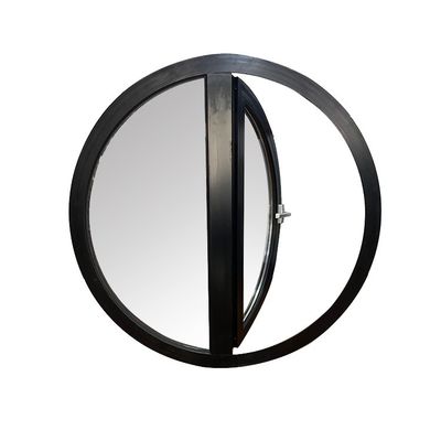 Perfil de alumínio padrão CE Janela de sombra de lua Janela de vidro circular em design moderno