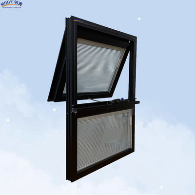 Moderno Luxury Rainproof Alumínio Frame Swing Awning Casement Janela com vidro duplo