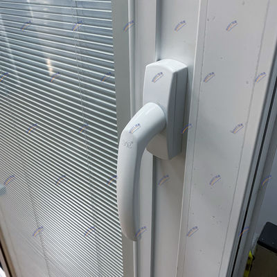 Porta deslizante de villa com persianas de vidro embutidas Rede de fibra de vidro de liga de alumínio à prova d'água