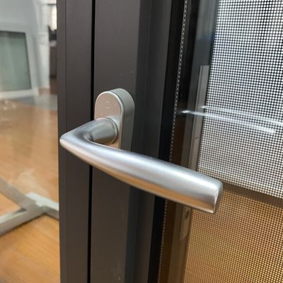 Janela de revestimento de alumínio com persianas de vidro duplo e estilo de design moderno