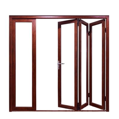 Porta dupla exterior de design moderno com material de alumínio e tela de malha plissada