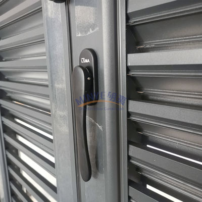 Energia VERTICAL Alumínio Bifold Patio Porta de vidro dobrável Função de saída à prova de vento