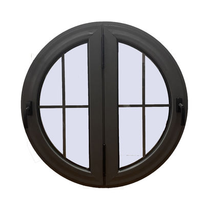 Design industrial Soundproof personalizado moderno vidro de alumínio circular Casement janelas