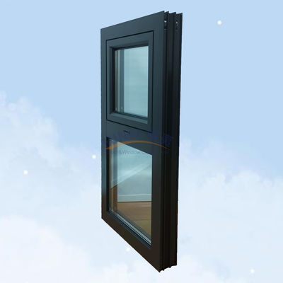Moderno Luxury Rainproof Alumínio Frame Swing Awning Casement Janela com vidro duplo