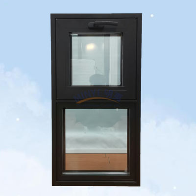 Moderno Luxury Rainproof Alumínio Frame Swing Awning Casement Janela com vidro duplo