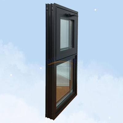Moderno Luxury Rainproof Alumínio Frame Swing Awning Casement Janela com vidro duplo