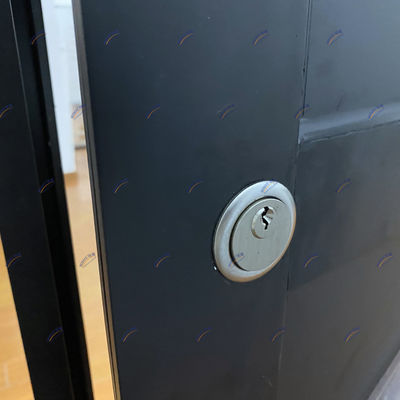 Atualize suas portas exteriores com uma porta de pivô de alumínio preto de espessura de 2,0 mm
