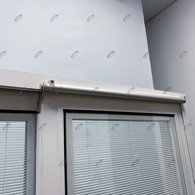 Decoração Portas deslizantes de alumínio com porta interna e interruptor elétrico