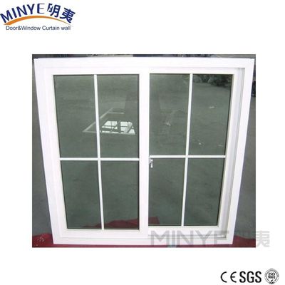 Economize energia vidro duplo temperado UPVC PVC janelas deslizantes para pátio vidro de vinil
