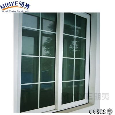 Economize energia vidro duplo temperado UPVC PVC janelas deslizantes para pátio vidro de vinil