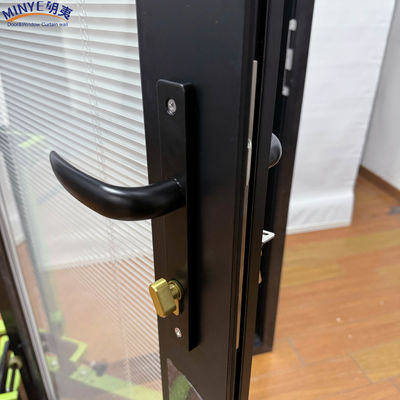 Dimensões personalizadas Alumínio Entrada Fronteira Portas de Casamento Francês para vidro interior de casa