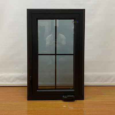 Estilo swing Moderno Isolamento térmico simples e impermeável Impacto de furacão Design de janelas de vidro de alumínio para casa francesa