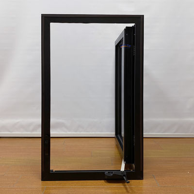 Estilo swing Moderno Isolamento térmico simples e impermeável Impacto de furacão Design de janelas de vidro de alumínio para casa francesa