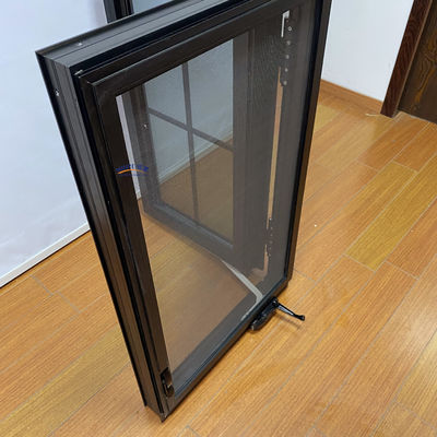 Estilo swing Moderno Isolamento térmico simples e impermeável Impacto de furacão Design de janelas de vidro de alumínio para casa francesa