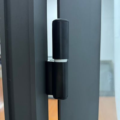 Material de rede de tela de fibra de vidro Porta giratória de vidro Loja Villa Solução de design gráfico