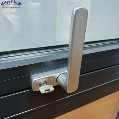 Função à prova de vento Customizado Moderno Telhado de vidro duplo Janela de balanço abertura vertical