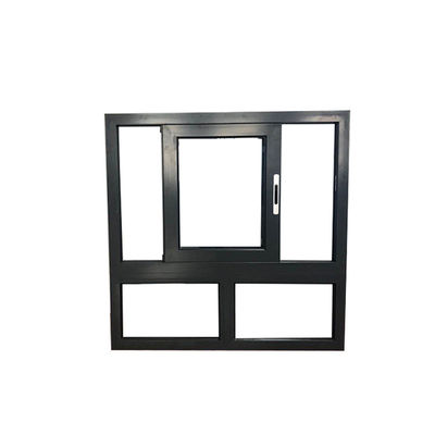Janela deslizante de alumínio de vidro duplo da série 77 com abertura horizontal e materiais
