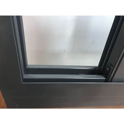Janela deslizante de alumínio de vidro duplo da série 77 com abertura horizontal e materiais