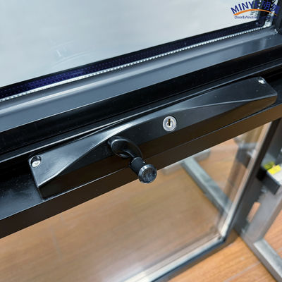 Janela de alumínio fechada de hardware chinês personalizado com persiana embutida