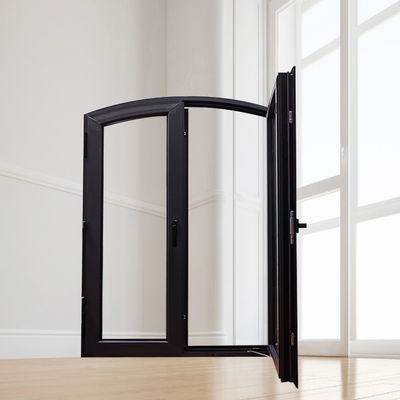 /Alemanha/Itália Ferramenta de perfis metálicos Janela de arco preto e branco para construção
