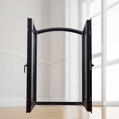 /Alemanha/Itália Ferramenta de perfis metálicos Janela de arco preto e branco para construção