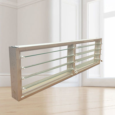 Janela de persiana de vidro de alumínio de design moderno para resistência à corrosão e alta resistência