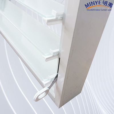 Janela de persiana de vidro de alumínio de design moderno para resistência à corrosão e alta resistência