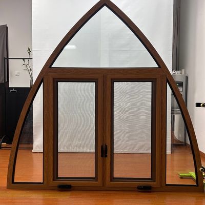 Janela de revestimento estilo Europa com isolamento térmico e tamanho personalizado