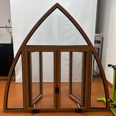 Janela de revestimento estilo Europa com isolamento térmico e tamanho personalizado