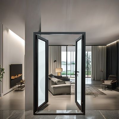 Modern Design Thermal Break Alumínio Alloy Casement Portas em Branco para e compradores
