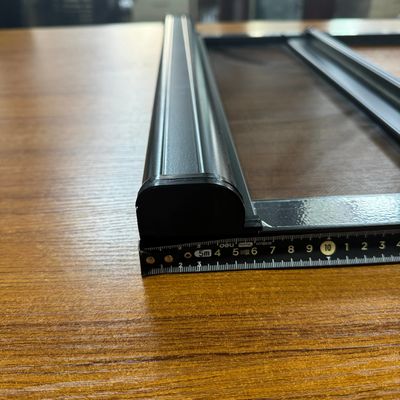 Janela de fibra de vidro de rolos de alumínio com boa resistência ao vento