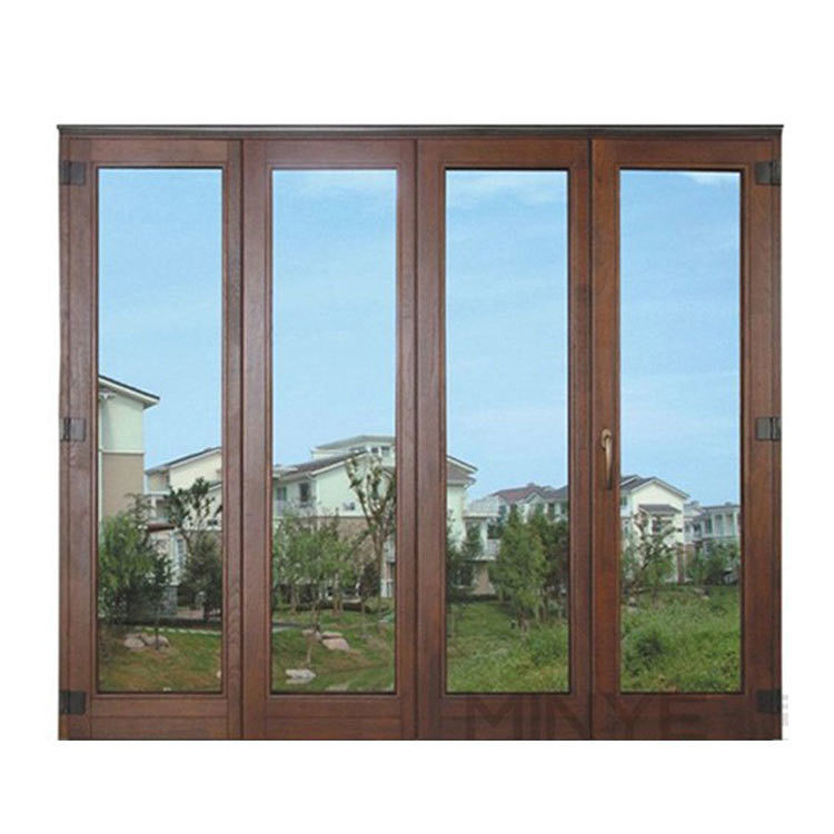 Portas decorativas de vidro dobrável de alumínio com tira de borracha EPDM e vidro de 5 mm 12A 5 mm