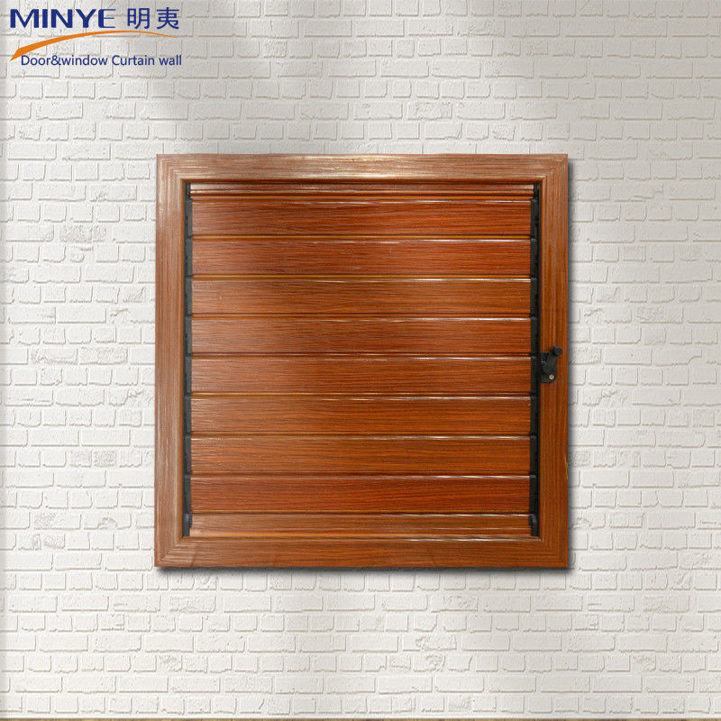 Moderno design cores personalizadas Madeira cor alumínio louvers para casa