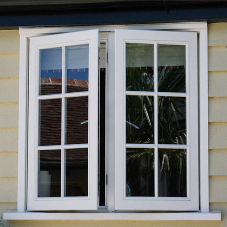 Janela de Design de Grelha de Ferro de Perfil UPVC de Vidro Único/Duplo/Tripla para Melhoria de Casa