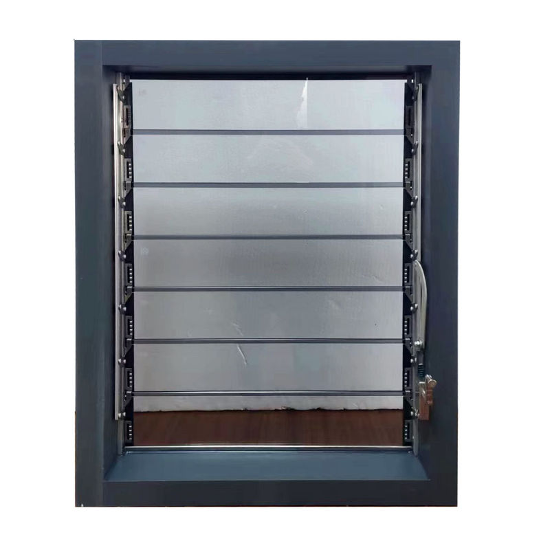 Cores personalizadas Exterior Louvers de alumínio Janela Obturador lâmina de vidro Manual janelas
