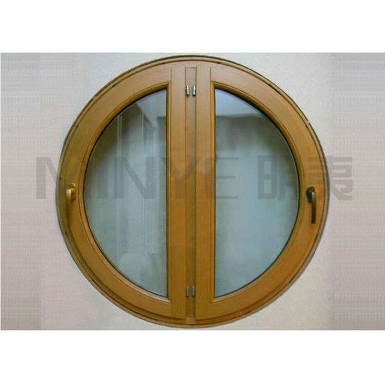 5mm-12mm vidro espec circular em forma de painel duplo balançando para fora janela redonda Casement janela para fluxo de ar e estética