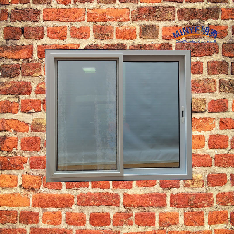 Janela deslizante de UPVC moderna com vidro de baixa E dupla cor e hardware alemão