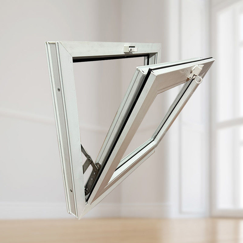 Janela invertida de PVC de tamanho personalizado de estilo europeu com excelente vedação anti-roubo