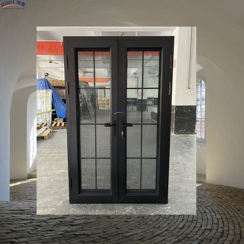 Porta de alumínio feita de liga de alumínio para design moderno e controle de insetos