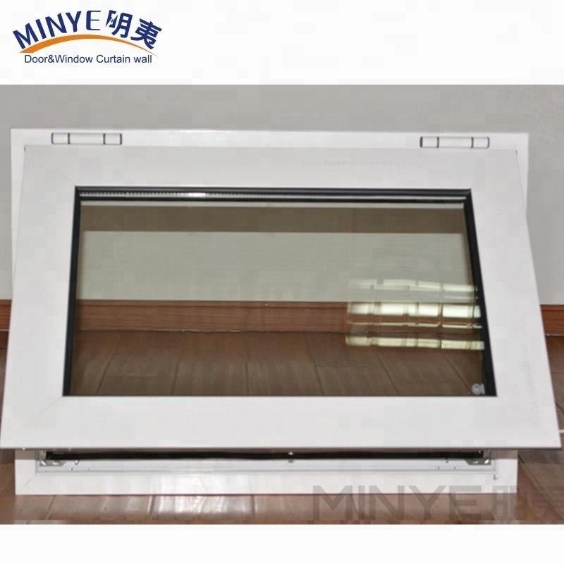 Swing Open Normal PVC Perfil Cor Personalização UPVC/PVC Horizontalmente giratório Single Hang Windows