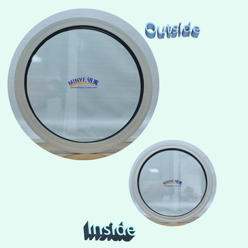 Adicione elegância ao seu espaço comercial com uma janela redonda minimalista em liga de alumínio